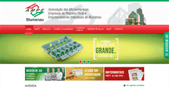 Desktop Screenshot of ampeblumenau.com.br