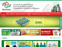 Tablet Screenshot of ampeblumenau.com.br